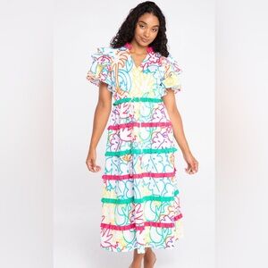 Alden Adair Yasmine Dress in Oasis Print🌴💗